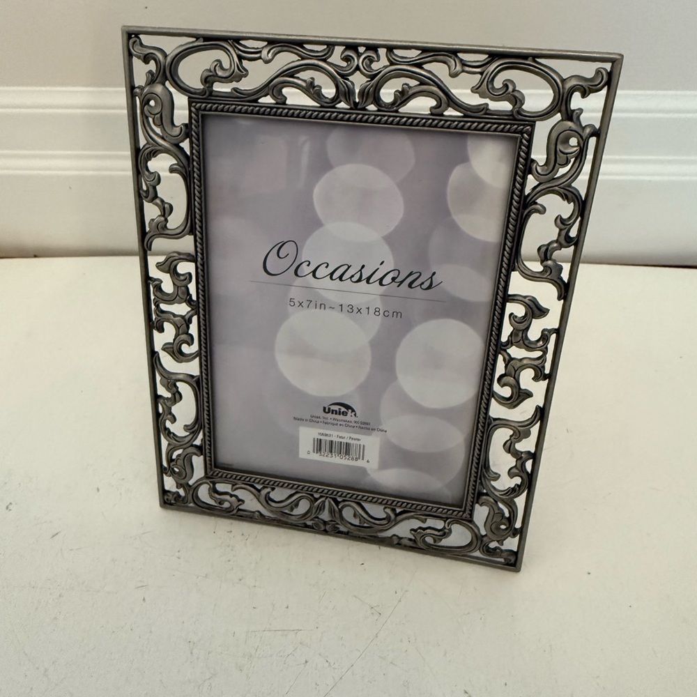 Occasion Silver Ornate Photo Frame 5 x 7